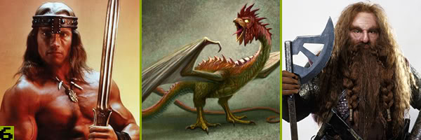 Warrior + cockatrice + dwarf = ?